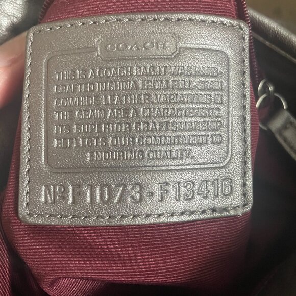 COACH Parker Leather Medium Shoulder Bag F13416 - Picture 7 of 7